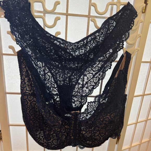 Bravissimo Dark Blue Millie Bra 40J and Pantie 2XL Set - Picture 1 of 4